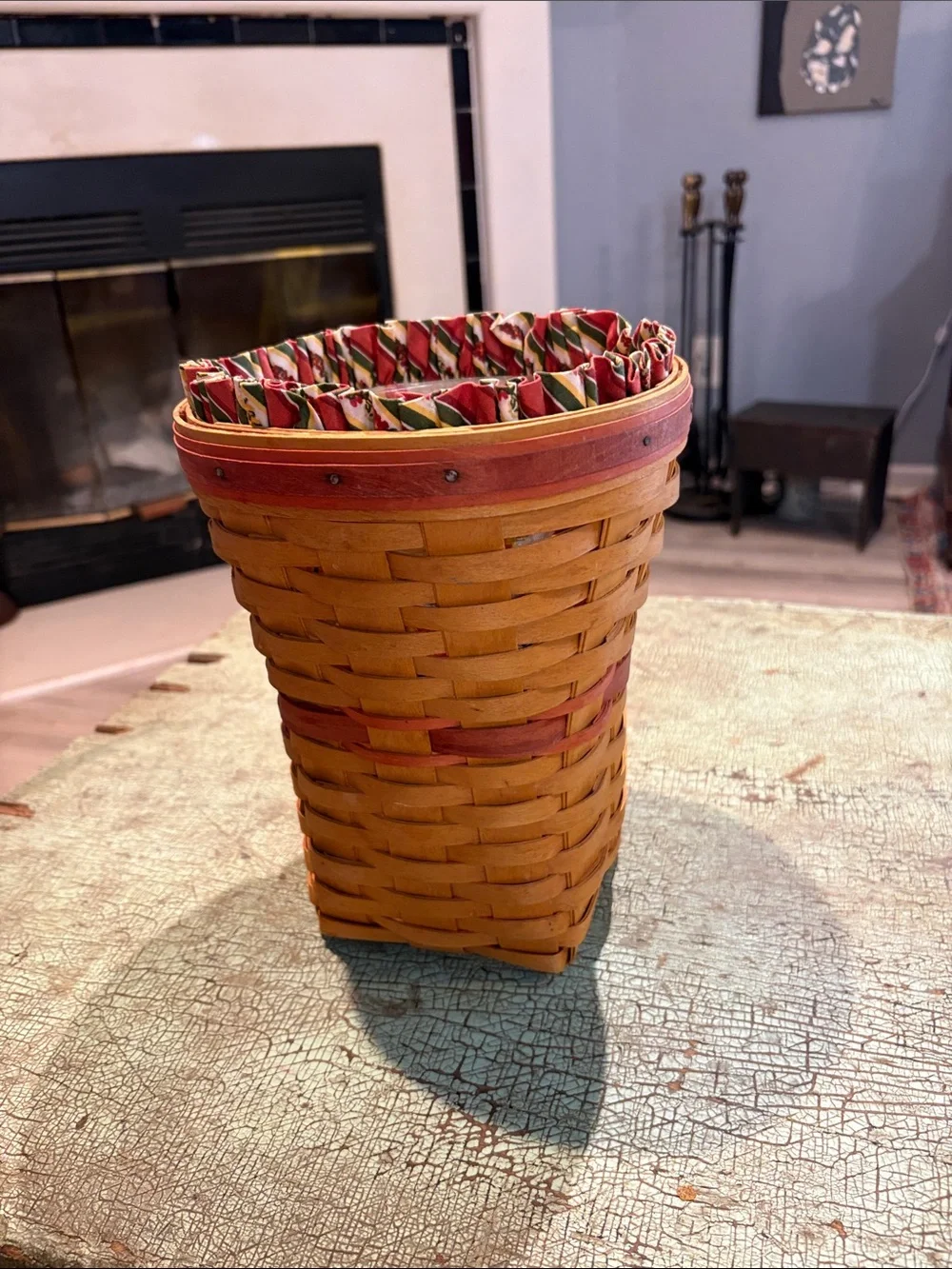 Longaberger 1998 May Series Snapdragon Basket Liner & Protector